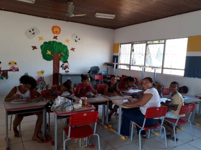 O Serviço de Convivência e Fortalecimento de Vínculo – SCFV das Crianças ocorreu nesse dia 17 de Julho de 2018 na Vila Recreio